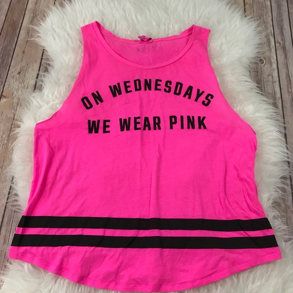 PINK Victoria's Secret Tops - PINK Victoria’s Secret Mean Girls Tank Top Size L